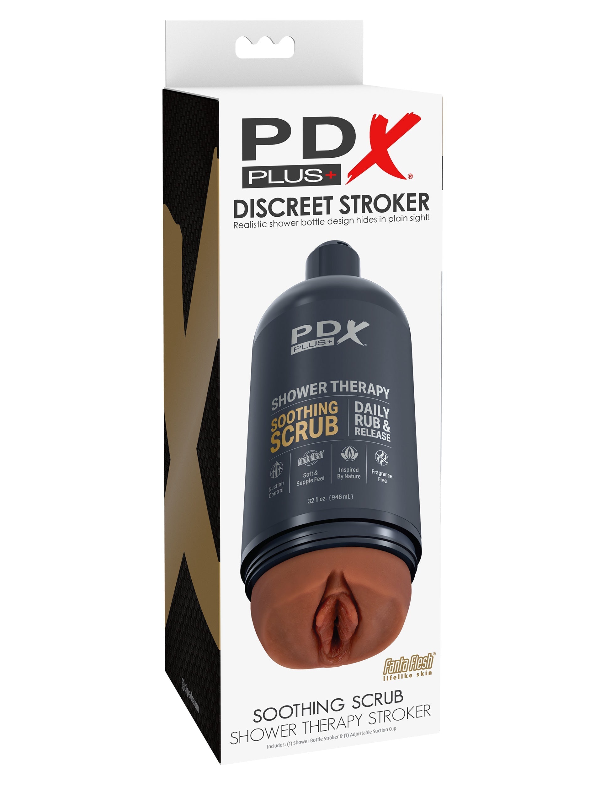 PDX Plus Shower Therapy Soothing Scrub Mens Masturbator Masturbators and Strokers