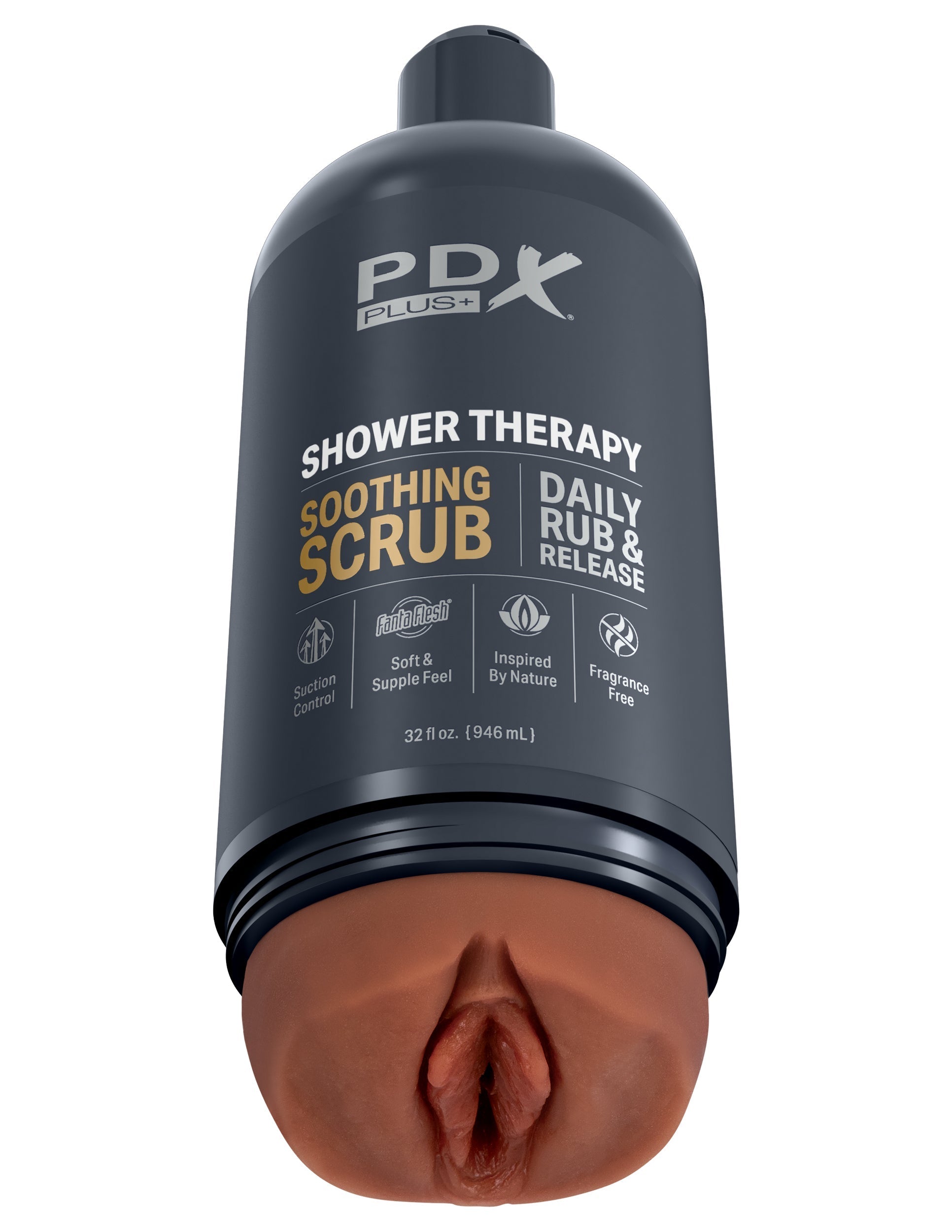 PDX Plus Shower Therapy Soothing Scrub Mens Masturbator Masturbators and Strokers