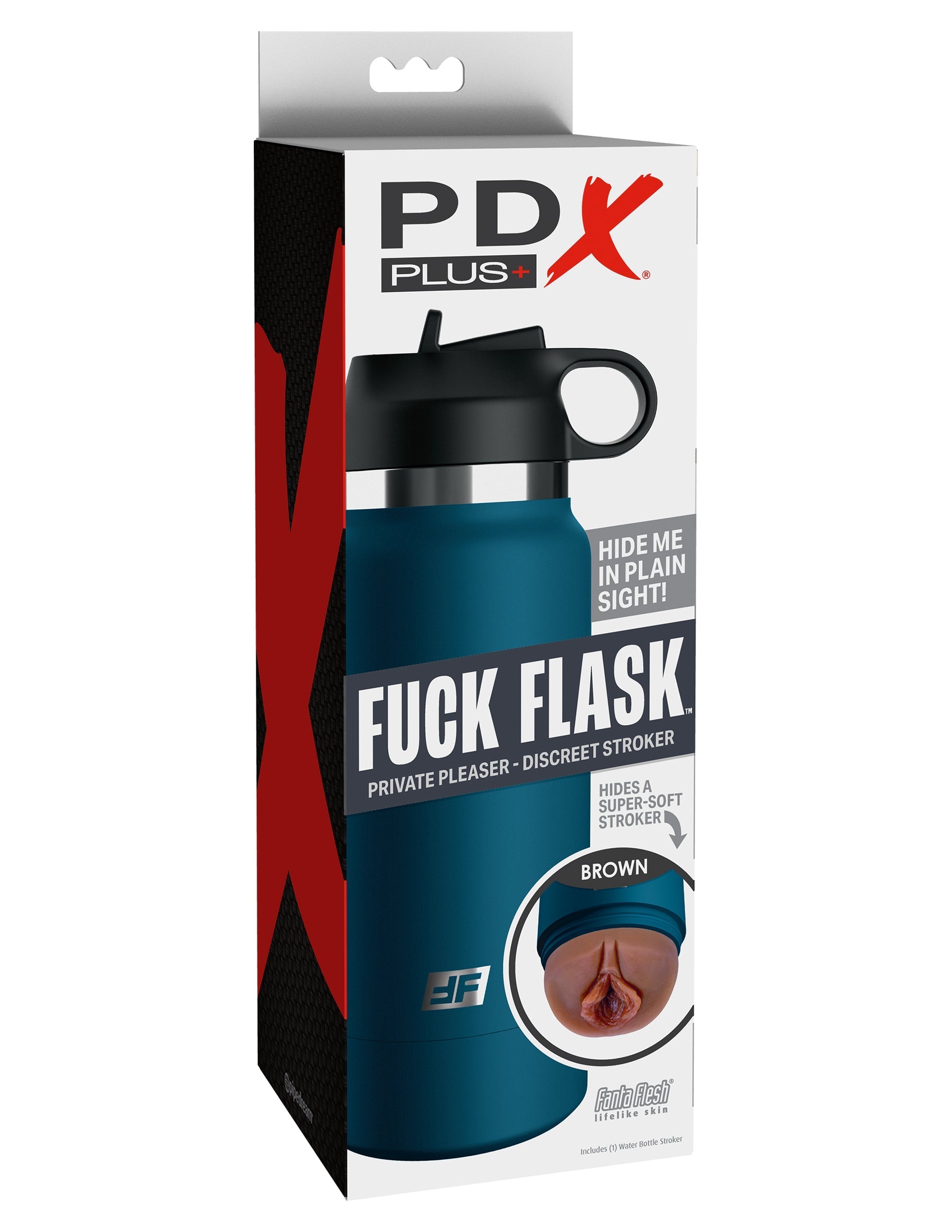 PDX Plus Fuck Flask Private Pleaser Male Stroker Blue Bottle Masturbators and Strokers