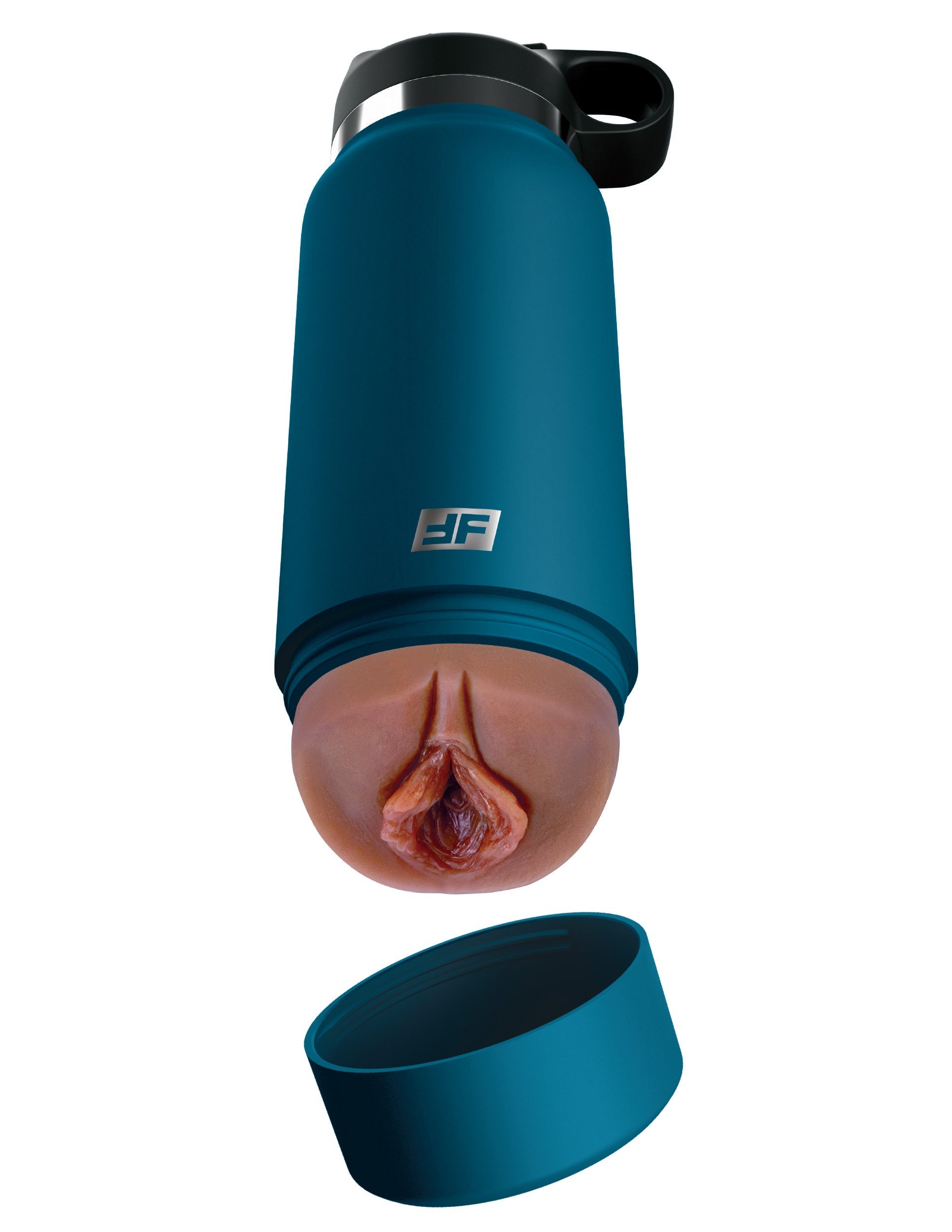 PDX Plus Fuck Flask Private Pleaser Male Stroker Blue Bottle Masturbators and Strokers