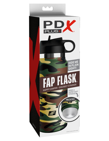 PDX Plus Fap Flask Happy Camper Mens Masturbator - Masturbators and Strokers
