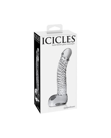 Pipedream Icicles No 61 Realistic Glass Dildo - Glass Sex Toys