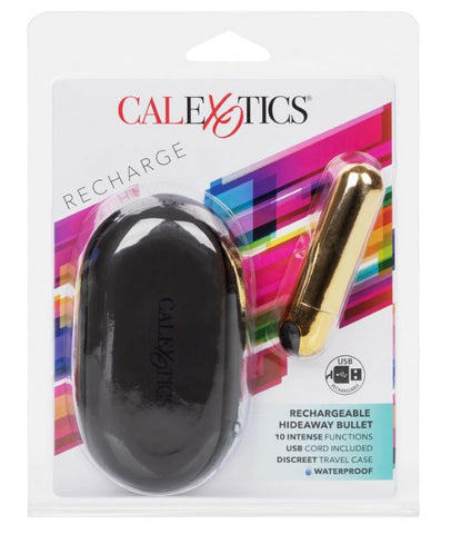 Rechargeable Hideaway Bullet 10 Function Travel Massager - Bullet Vibrators