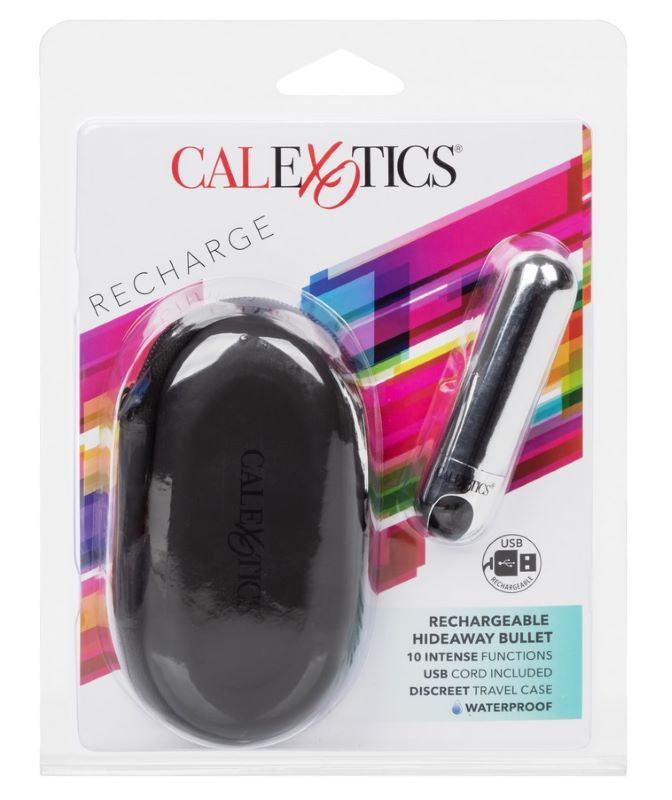Rechargeable Hideaway Bullet 10 Function Travel Massager - Bullet Vibrators