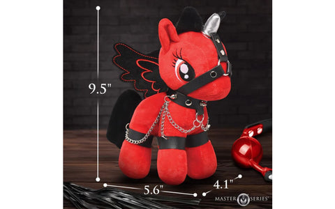 XR Brands Scarlet Chainheart Bondage Pony - Party Gifts and Novelties