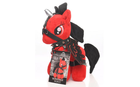 XR Brands Scarlet Chainheart Bondage Pony - Party Gifts and Novelties