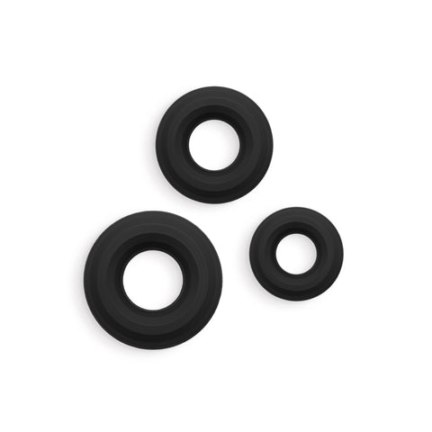Renegade 3pc Silicone Fireman Cock Rings - Intensify Pleasure - Cock Rings