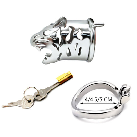 Ridem Tiger Silver Cock Cage - Male Chastity