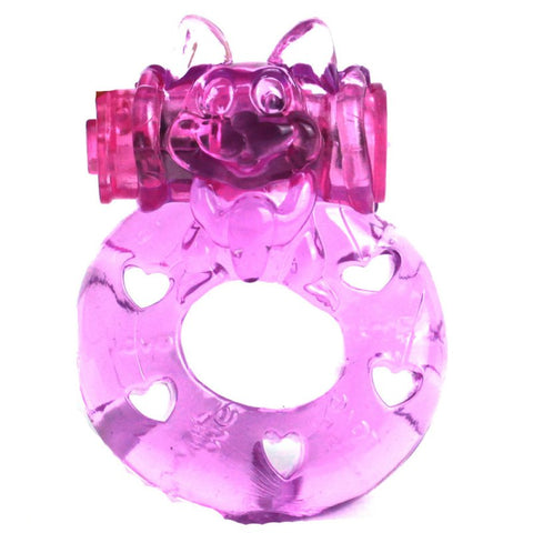 BDStyle Multi Functions TPR Vibrating Cock Ring - Vibrating Cock Rings