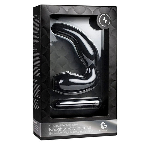 Rocks Off Naughty Boy Rechargeable Intense Black - Prostate Toys