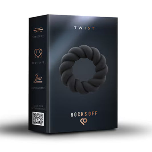 Rocks Off Twist - Enhancing Erection and Pleasure for All Sizes - Stretchy Cock Rings