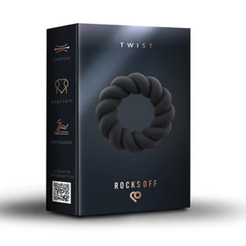 Rocks Off Twist - Enhancing Erection and Pleasure for All Sizes - Stretchy Cock Rings