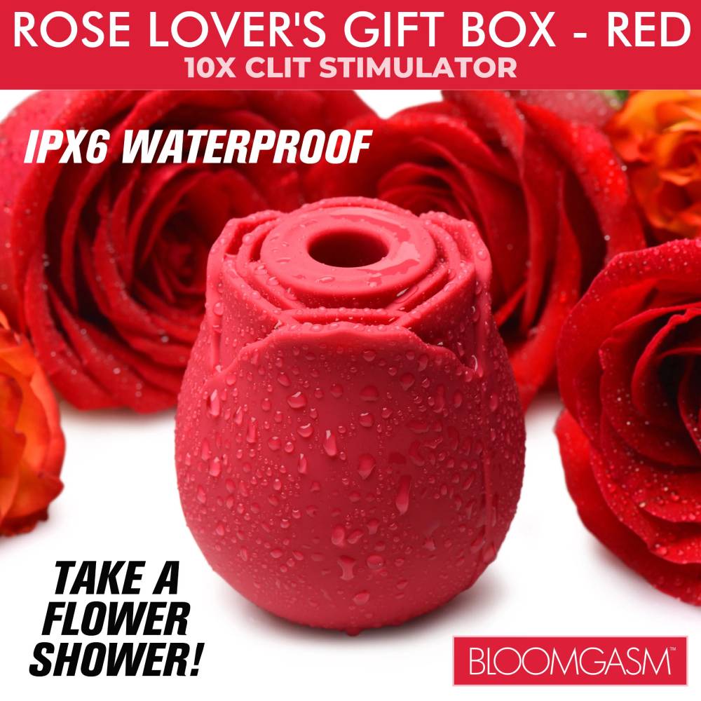 XR Brands The Rose Lovers Clitoral Vibrator Gift Box Clit Ticklers and Pulsators