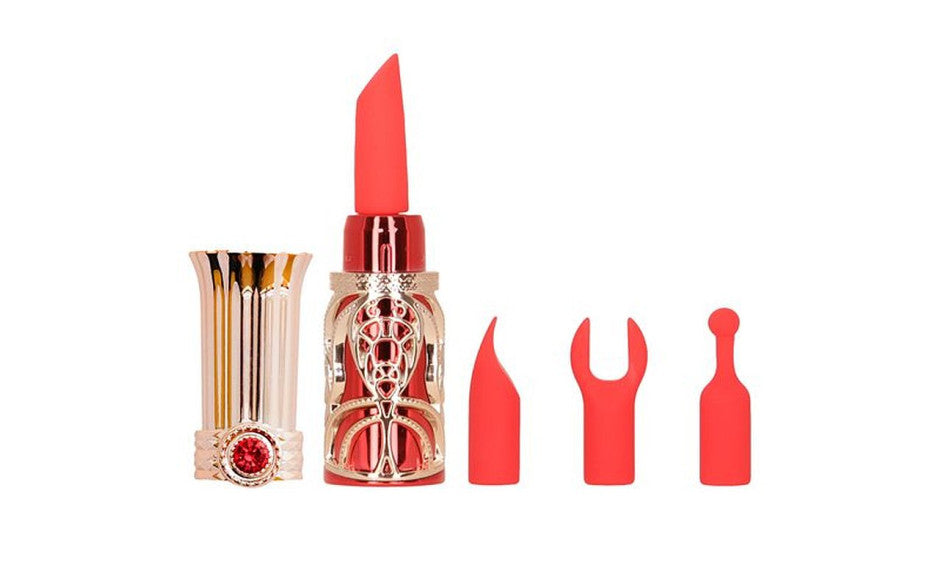 BMS Factory Ruby Kiss 4 In 1 Lipstick Vibrator Bullet Vibrators