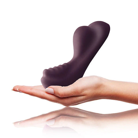 Rocks Off Ruby Glow 10 Speed Vaginal and Clitoral Massager Purple - G-Spot Vibrators