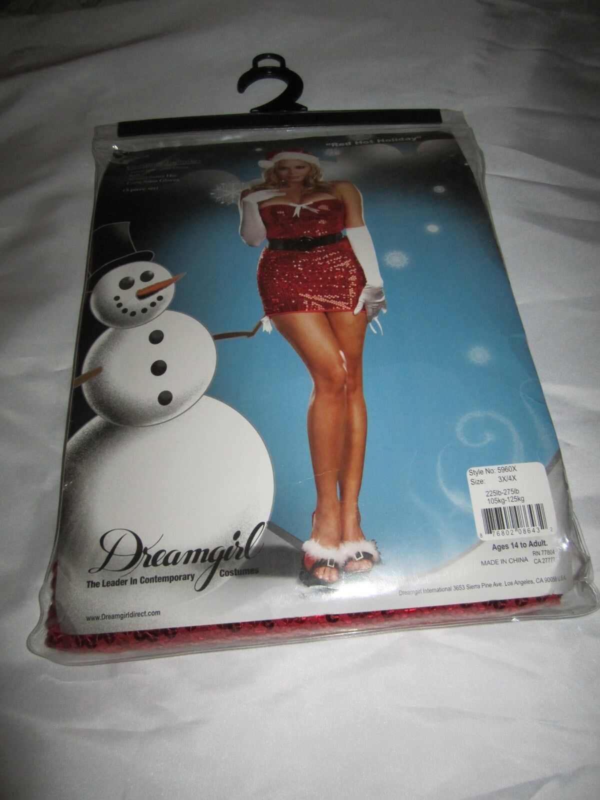 Dreamgirl Xmas Christmas Santa Red Hot Holiday Costume Fancy Dress Ups