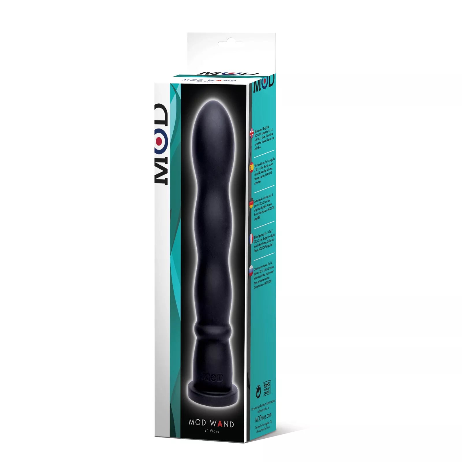 MOD Silicone Wand Wave Black Body Wands