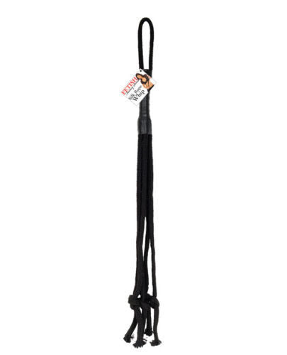 Fetish Fantasy Series BDSM Play Silk Rope Whip - Cuffs and Restraints