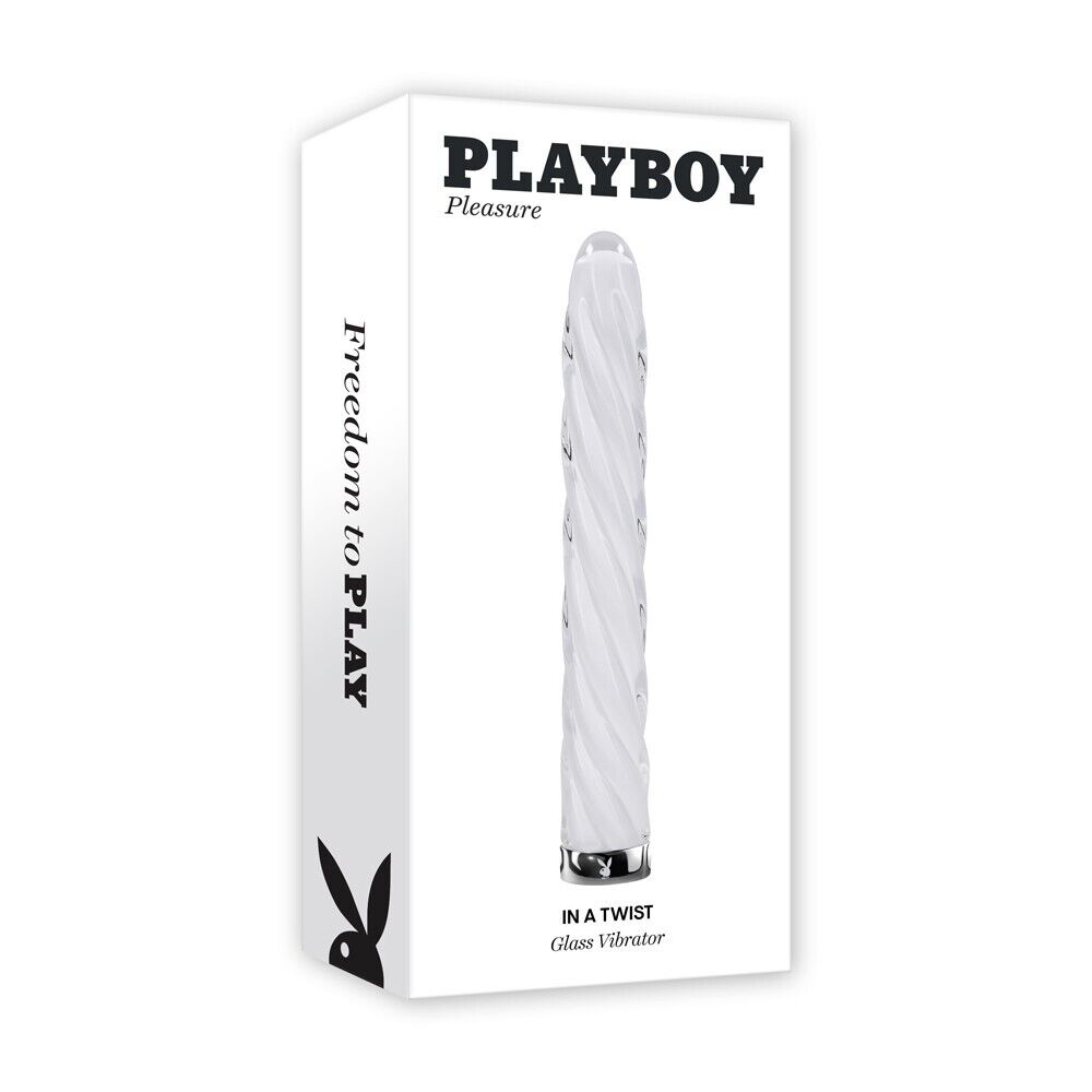 Playboy Pleasure IN A TWIST Glass Bullet Vibrator Bullet Vibrators