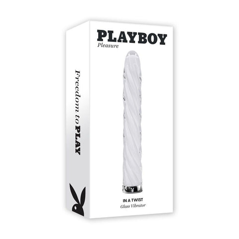 Playboy Pleasure IN A TWIST Glass Bullet Vibrator - Bullet Vibrators