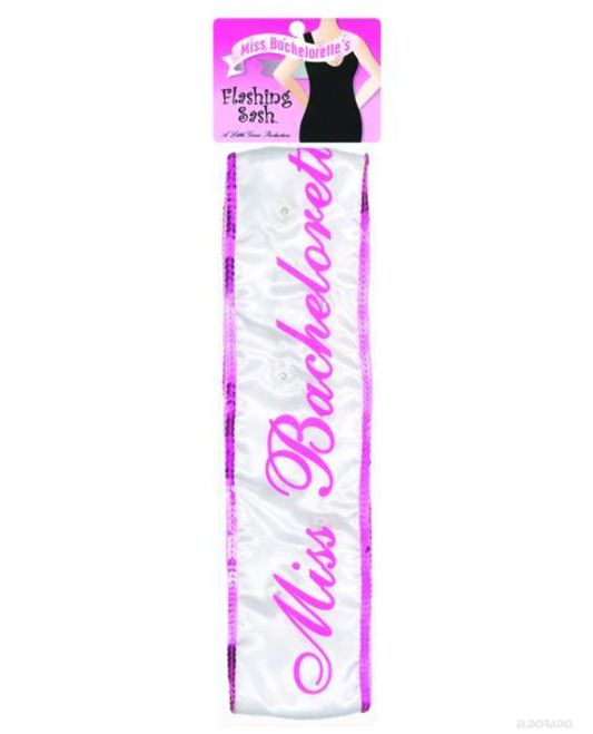 Pipedream Miss Bachelorette Party Flashing Sash Party Gifts and Novelties