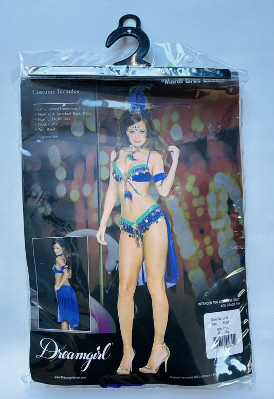 Dreamgirl Mardi Gras 5 Piece Adult Womens Costume Queen - Fancy Dress Ups