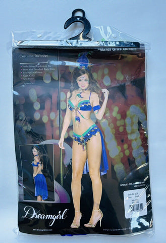 Dreamgirl Mardi Gras 5 Piece Adult Womens Costume Queen - Fancy Dress Ups