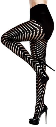 Baci Lingerie After Dark Jacquard Womens Pantyhose Black - Hosiery