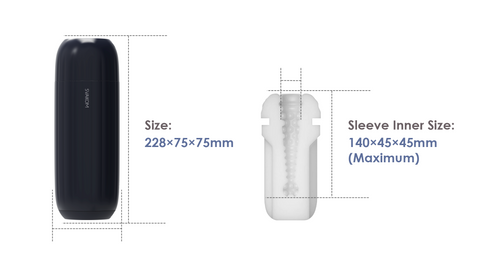 Svakom Sam Neo Suction and Vibration Mens Masturbator - Luxury Sex Toys
