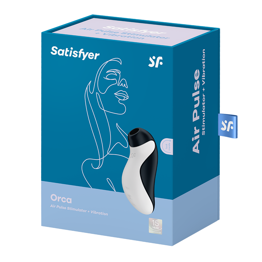 Satisfyer Orca Air Pulse Multi Functions Clitoral Vibrator Clit Ticklers and Pulsators