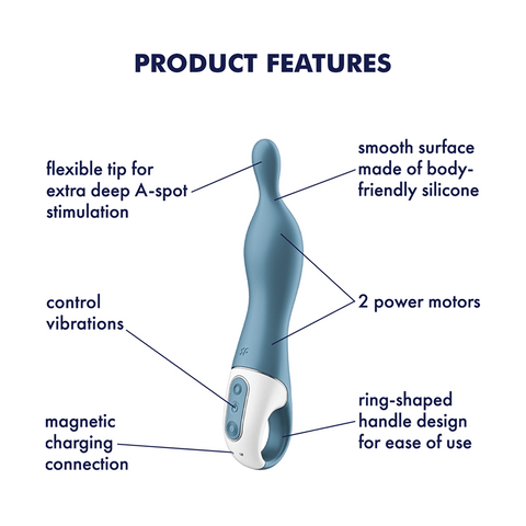 Satisfyer A-Mazing 1 Silicone A Spot Vibrator - G-Spot Vibrators