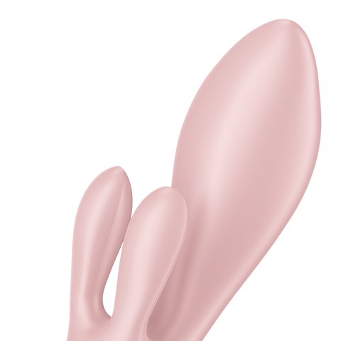 Satisfyer Air Pump Bunny 3 Inflatable Rabbit Vibrator Pink - Rabbit Vibrators