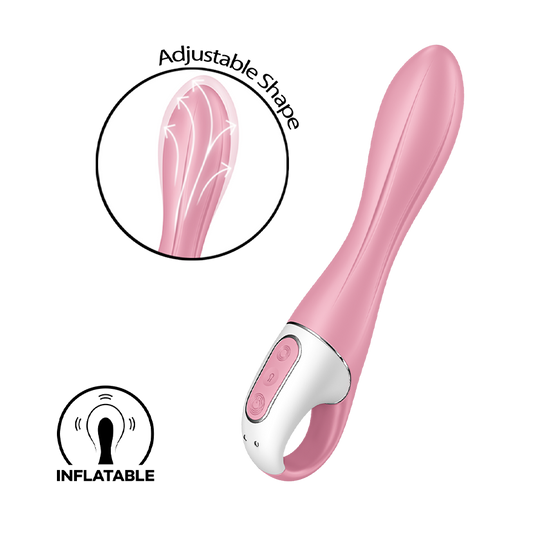 Satisfyer Air Pump Bunny 3 Inflatable Rabbit Vibrator Pink - Adultsmart
