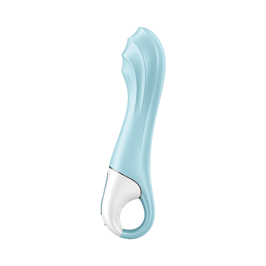 Satisfyer Air Pump Vibrator 5 App Controlled G Spot Vibrator Blue - Remote Control Vibrators