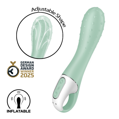 Satisfyer Air Pump Vibrator 3 Rechargeable Inflatable G Spot Vibrator Mint - G-Spot Vibrators