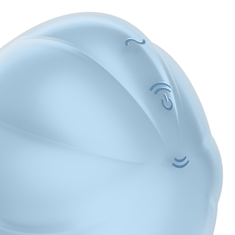 Satisfyer Cloud Dancer Air Pulse Silicone Clitoral Vibrator - Clit Ticklers and Pulsators
