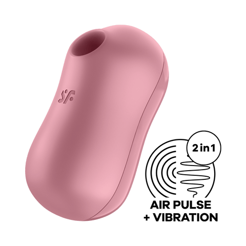Satisfyer Cotton Candy Air Pulse Multi Functions Clitoral Massager - Rabbit Vibrators