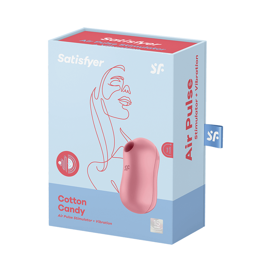 Satisfyer Cotton Candy Air Pulse Multi Functions Clitoral Massager Rabbit Vibrators