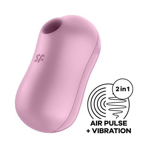 Satisfyer Cotton Candy Air Pulse Multi Functions Clitoral Massager - Rabbit Vibrators