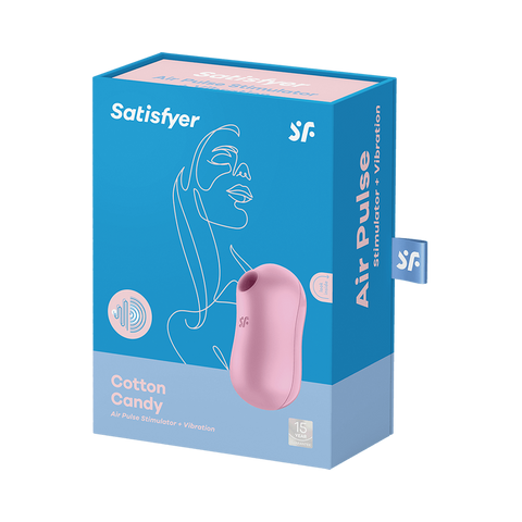 Satisfyer Cotton Candy Air Pulse Multi Functions Clitoral Massager - Rabbit Vibrators