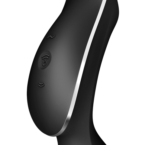 Satisfyer Curvy Trinity 2 Air Pulse Clitoral and G Spot Vibrator - Clit Ticklers and Pulsators