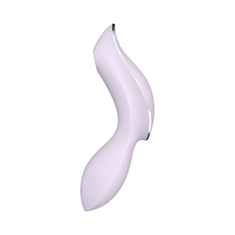 Satisfyer Curvy Trinity 2 Air Pulse Clitoral and G Spot Vibrator - Clit Ticklers and Pulsators