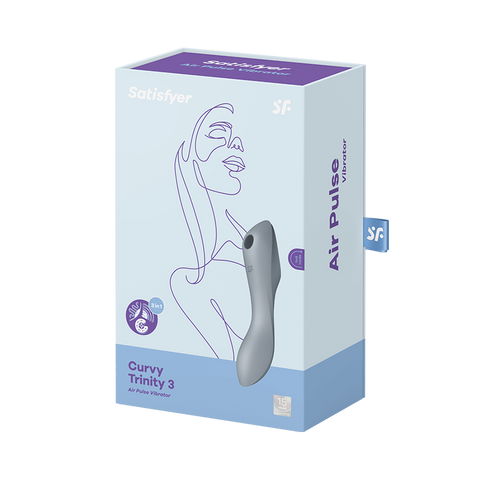 Satisfyer Curvy Trinity 3 Waterproof Silicone Clitoral Massager - G-Spot Vibrators