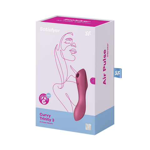 Satisfyer Curvy Trinity 3 Waterproof Silicone Clitoral Massager - G-Spot Vibrators