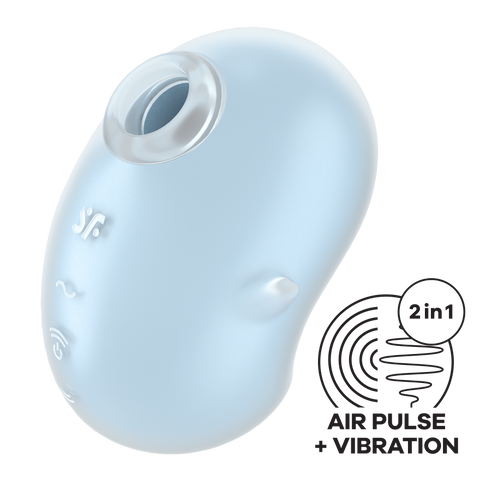 Satisfyer Cutie Ghost Double Air Pulse Clitoral Massager - Clit Ticklers and Pulsators