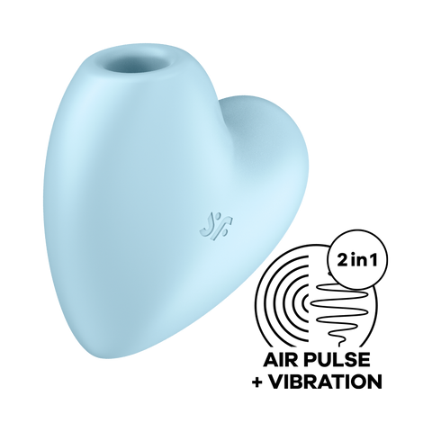 Satisfyer Cutie Heart 12 Functions USB Rechargeable Clitoral Vibrator - Clit Ticklers and Pulsators