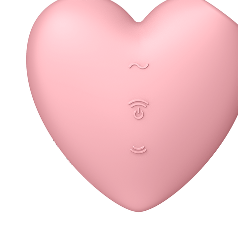 Satisfyer Cutie Heart 12 Functions USB Rechargeable Clitoral Vibrator - Clit Ticklers and Pulsators