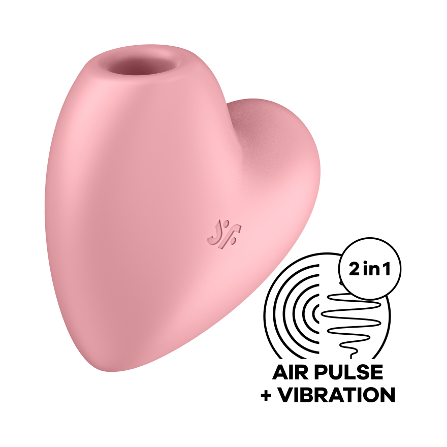 Satisfyer Cutie Heart 12 Functions USB Rechargeable Clitoral Vibrator Clit Ticklers and Pulsators