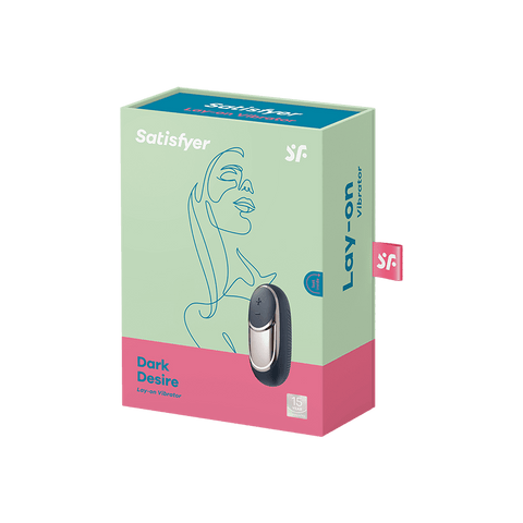 Satisfyer Dark Desire Layon 15 Functions Clitoral Massager - Clit Ticklers and Pulsators