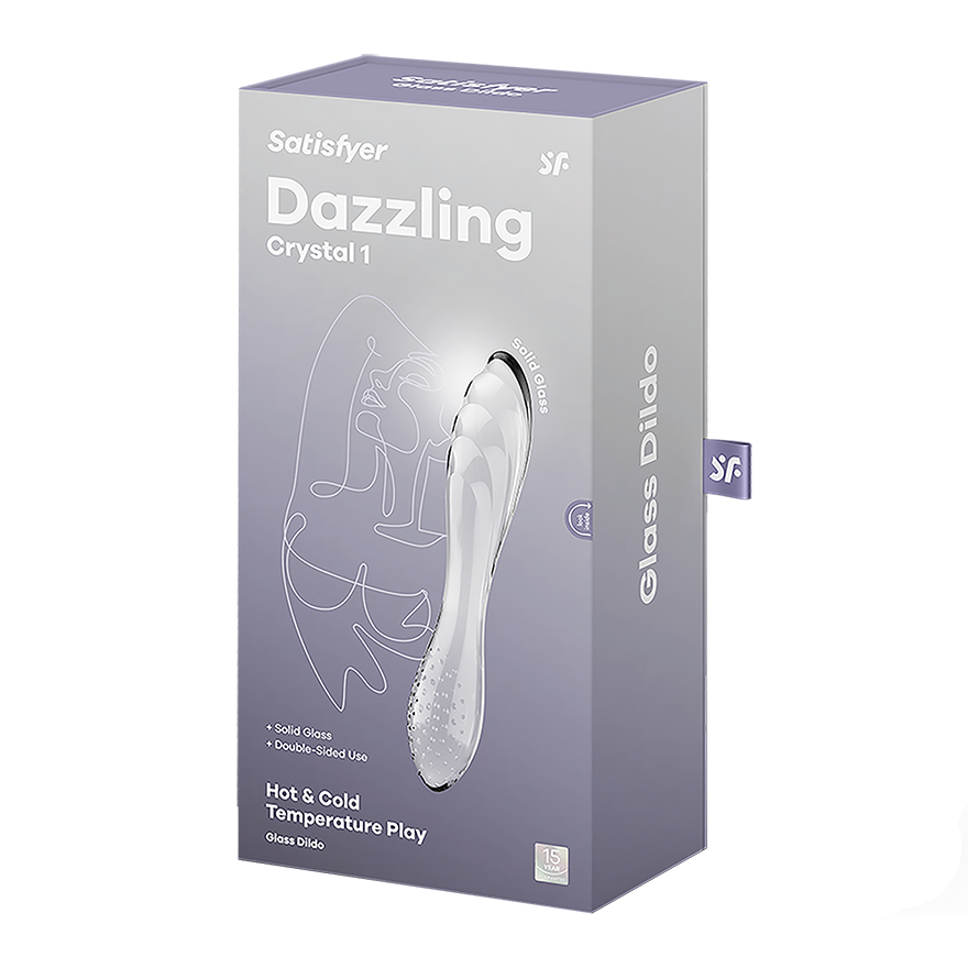 Satisfyer Dazzling Crystal 1 G Spot Glass Dildo Glass Sex Toys